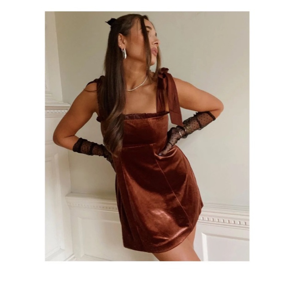 Danielle Bernstein velvet dress